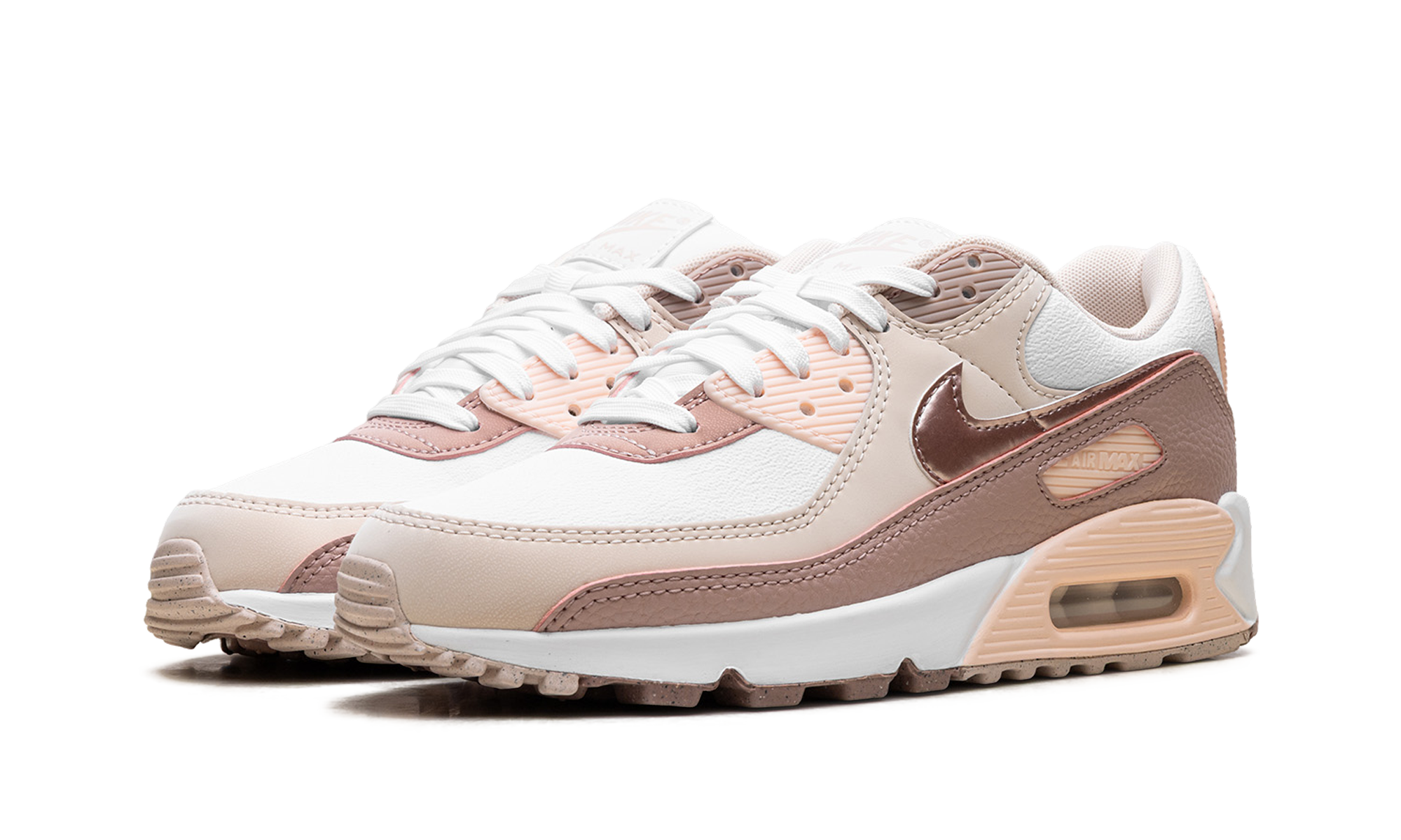 nike air max 90 next nature premium washed coral particle pink women s+HQ1783-100+diagnol left view
