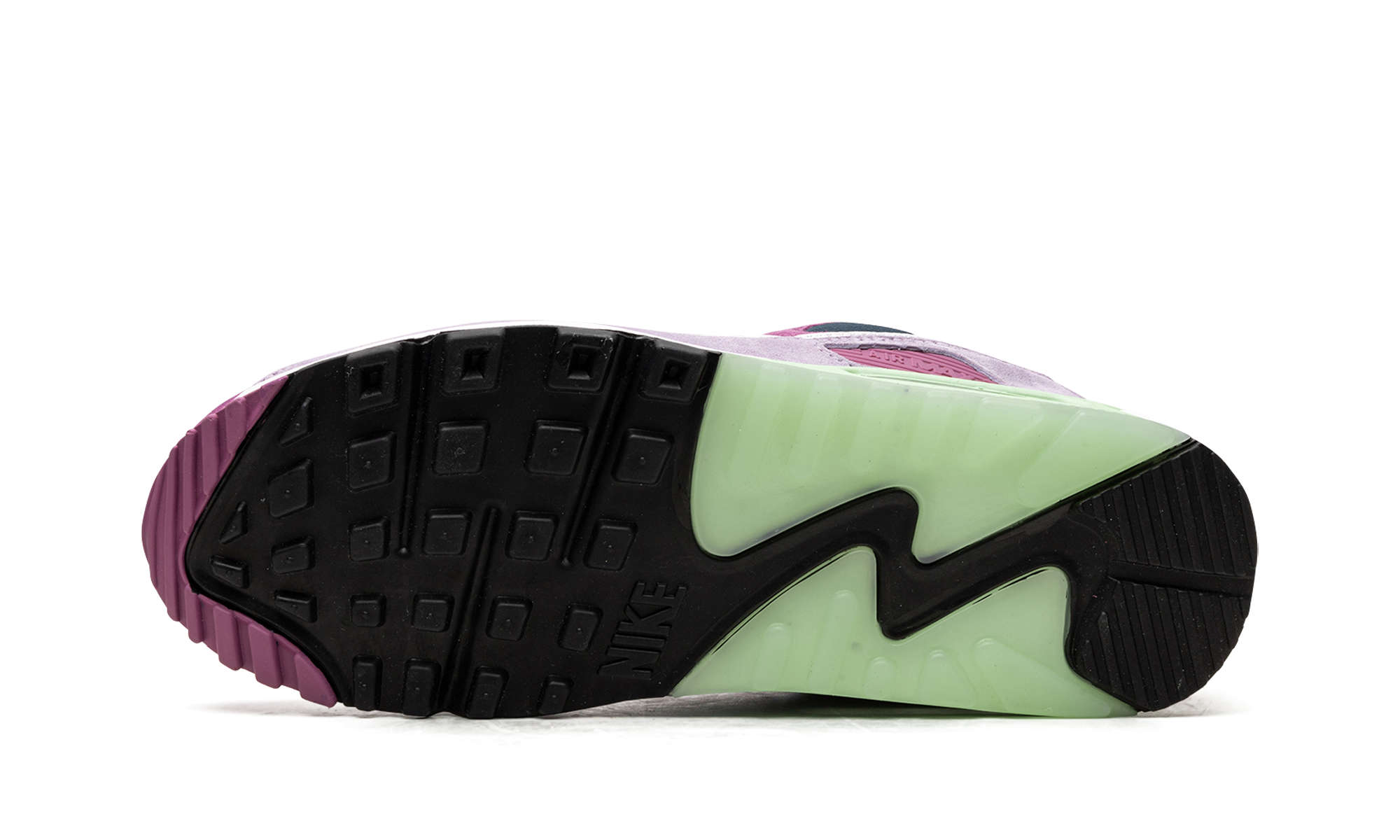 nike air max 90 nrg light bordeaux armory navy+DM0035-500+bottom view