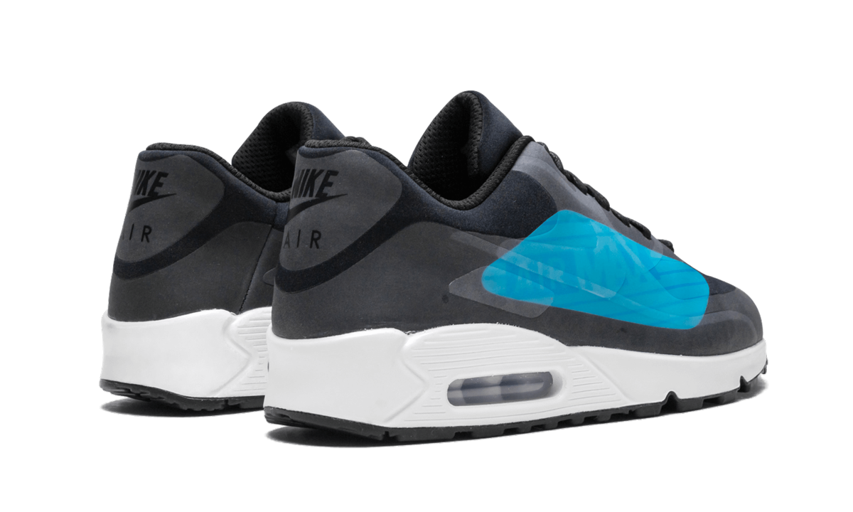nike air max 90 ns big logo laser blue+AJ7182-002+diagnol right behind view