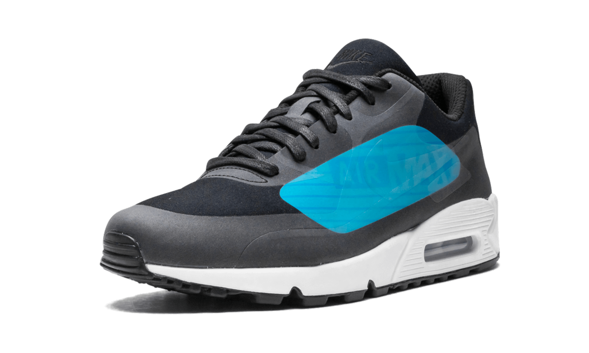 nike air max 90 ns big logo laser blue+AJ7182-002+left diagnol single view