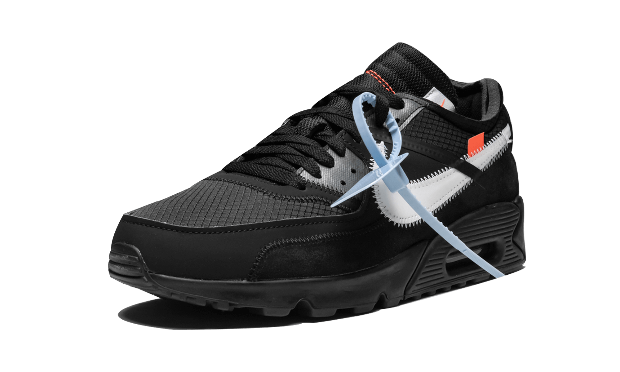 nike air max 90 off white black+AA7293-001+left diagnol single view