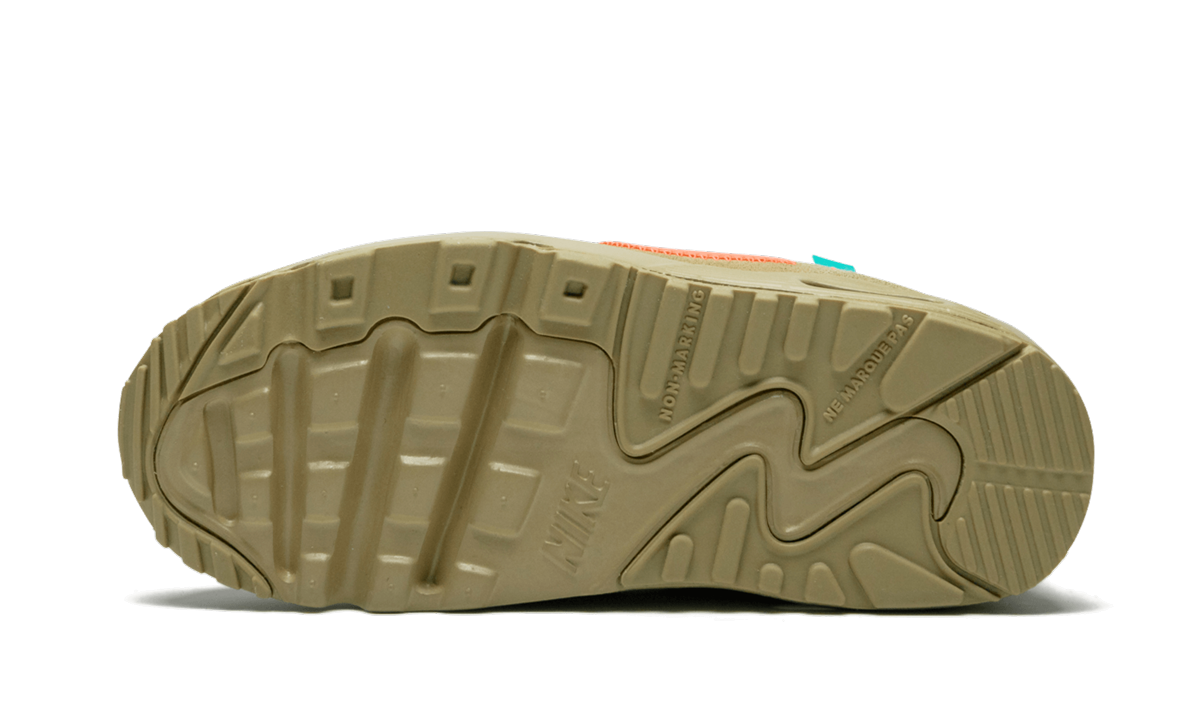 nike air max 90 off white desert ore td+BV0852-200+bottom view