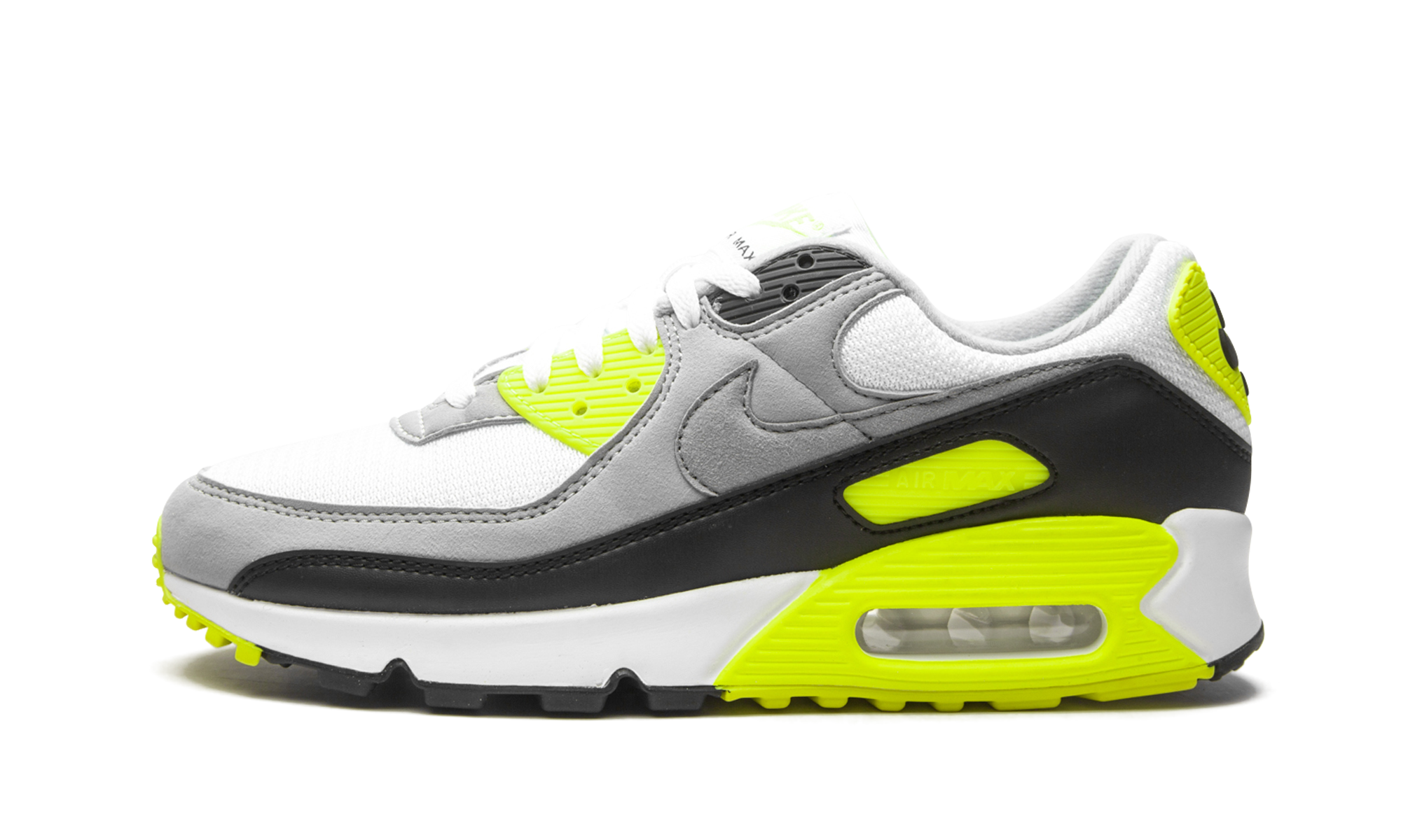 nike air max 90 og volt 2020+CD0881-103+diagnol right view 1