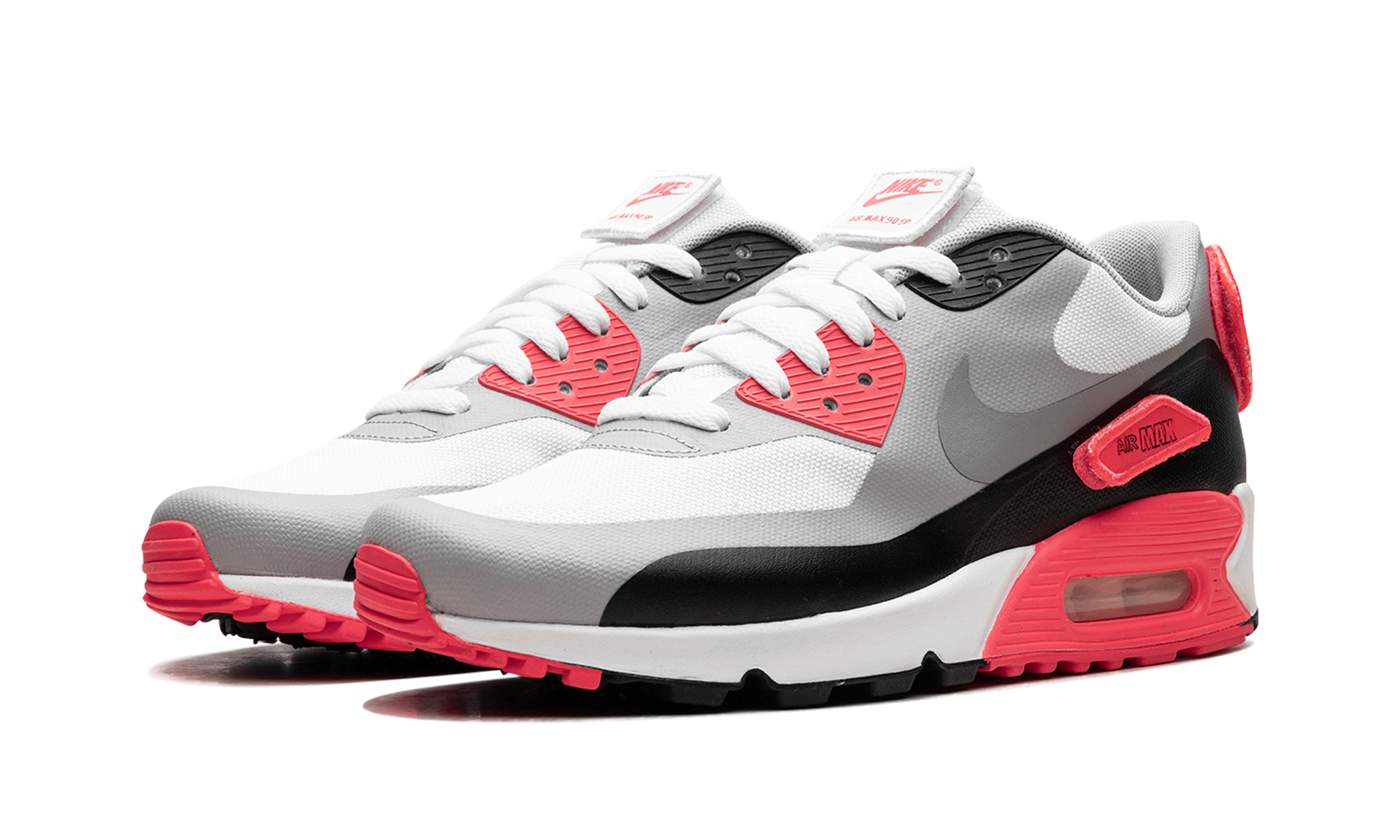 nike air max 90 patch og infrared+746682-106+diagnol left view