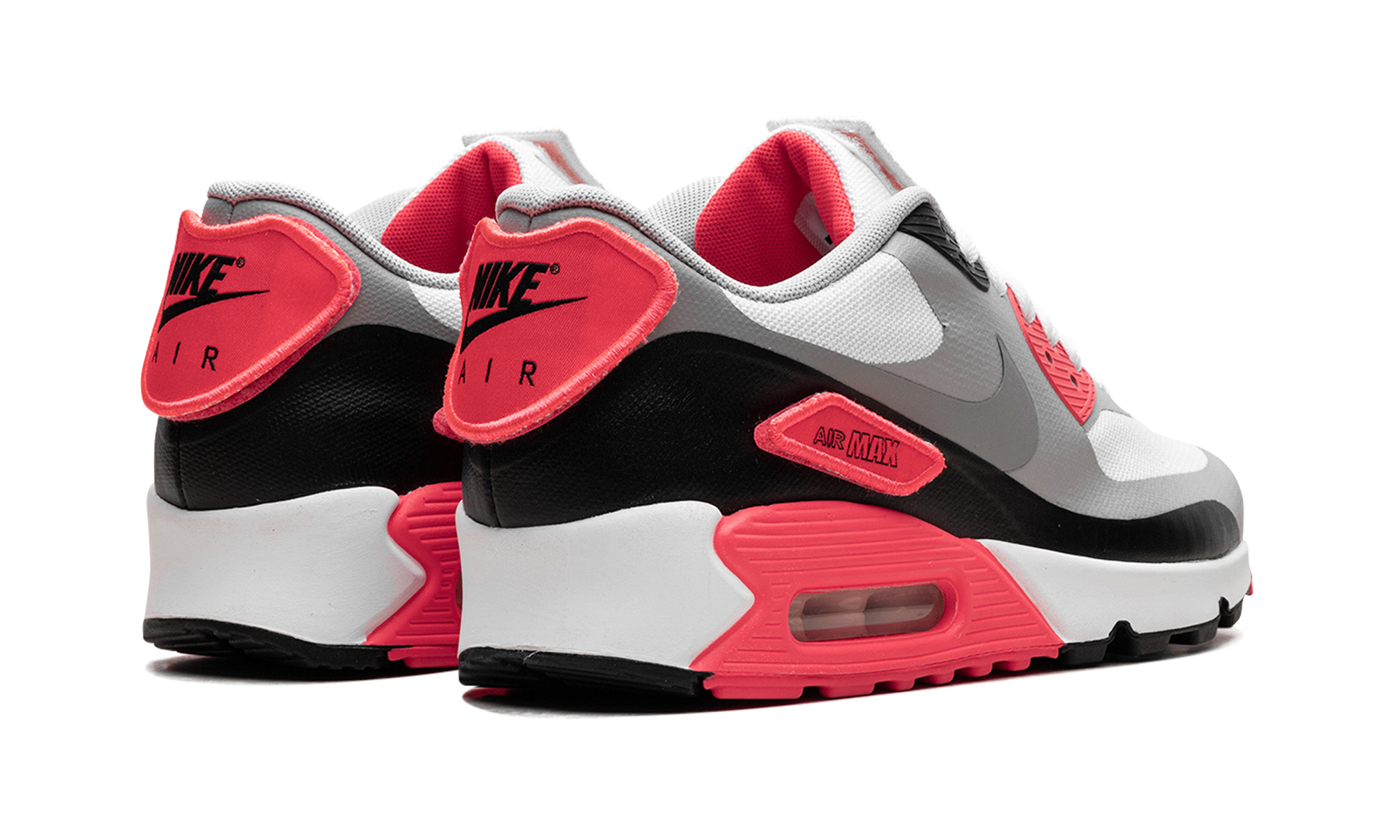 nike air max 90 patch og infrared+746682-106+diagnol right behind view