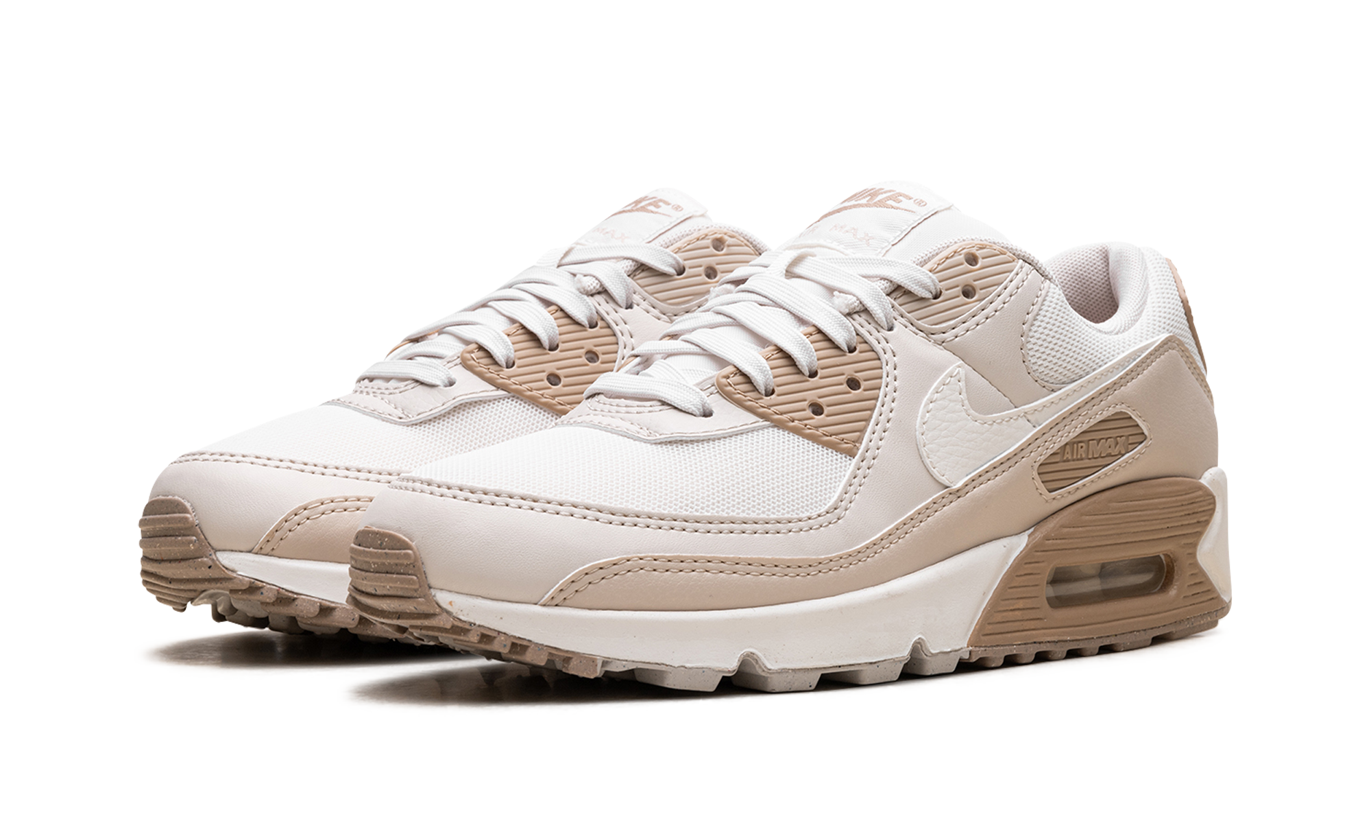nike air max 90 phantom light orewood brown women s+DH8010-004+diagnol left view