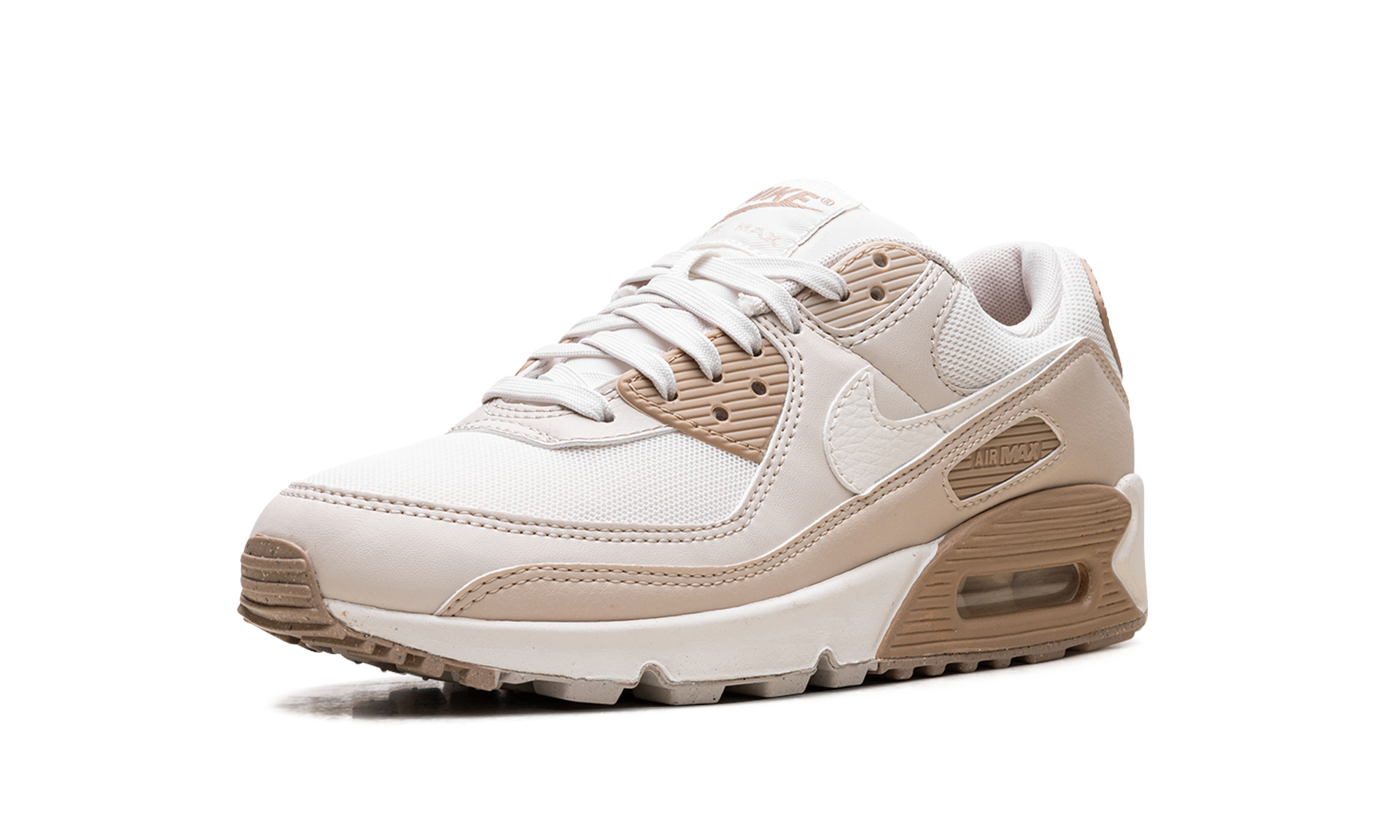 nike air max 90 phantom light orewood brown women s+DH8010-004+left diagnol single view