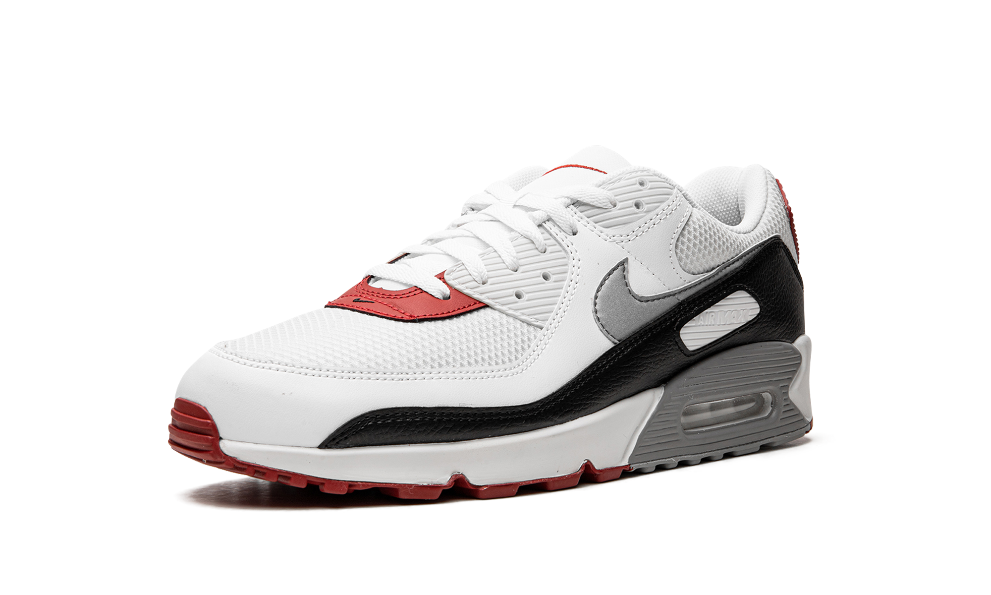 nike air max 90 photon dust varsity red+DO8902-001+left diagnol single view