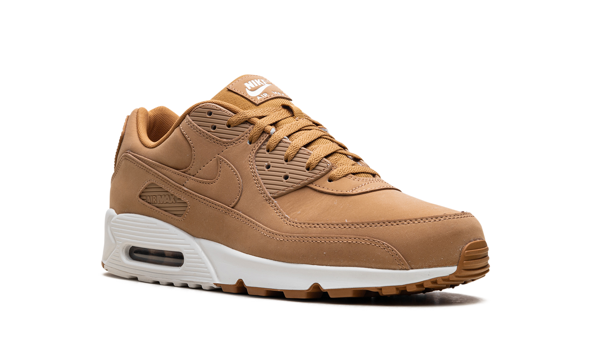 nike air max 90 premium flax sail+HJ3153-200+diagnol right view