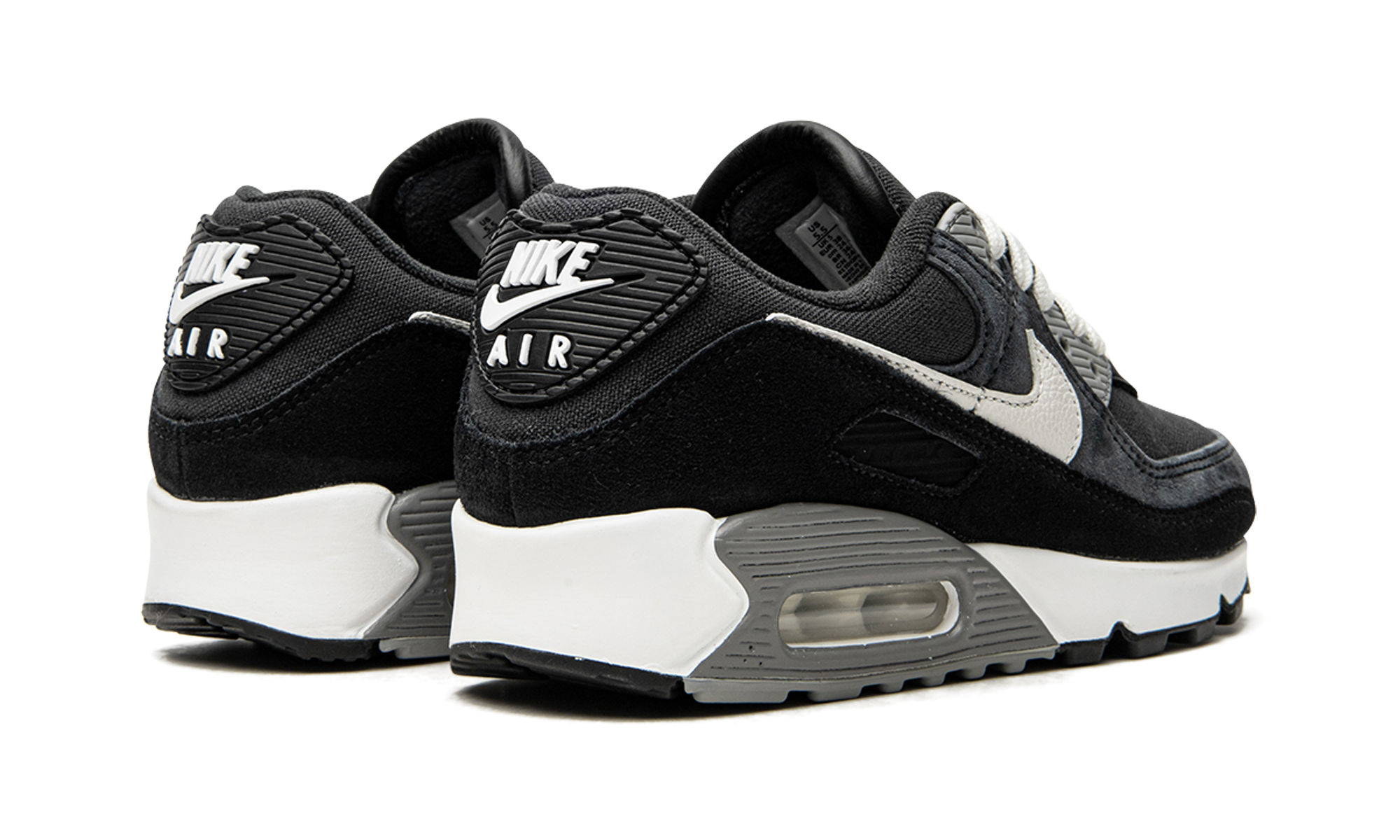 nike air max 90 premium off noir+DA1641-003+diagnol right behind view
