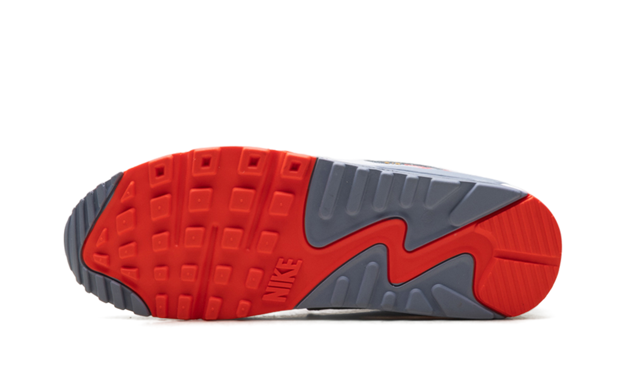 nike air max 90 premium summit white ashen slate pure platinum bright crimson+HJ9147-121+bottom view