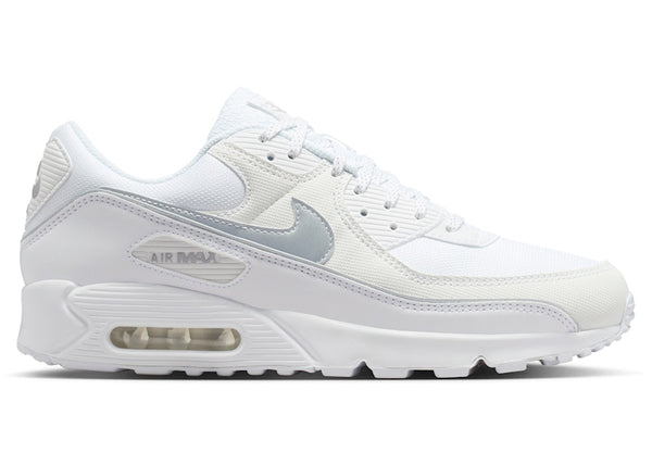Nike Air Max 90 Premium White Metallic Silver Reflective