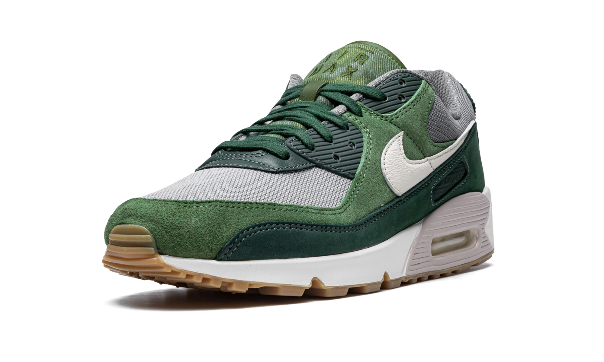 nike air max 90 prm pro green pale ivory+DH4621-300+left diagnol single view