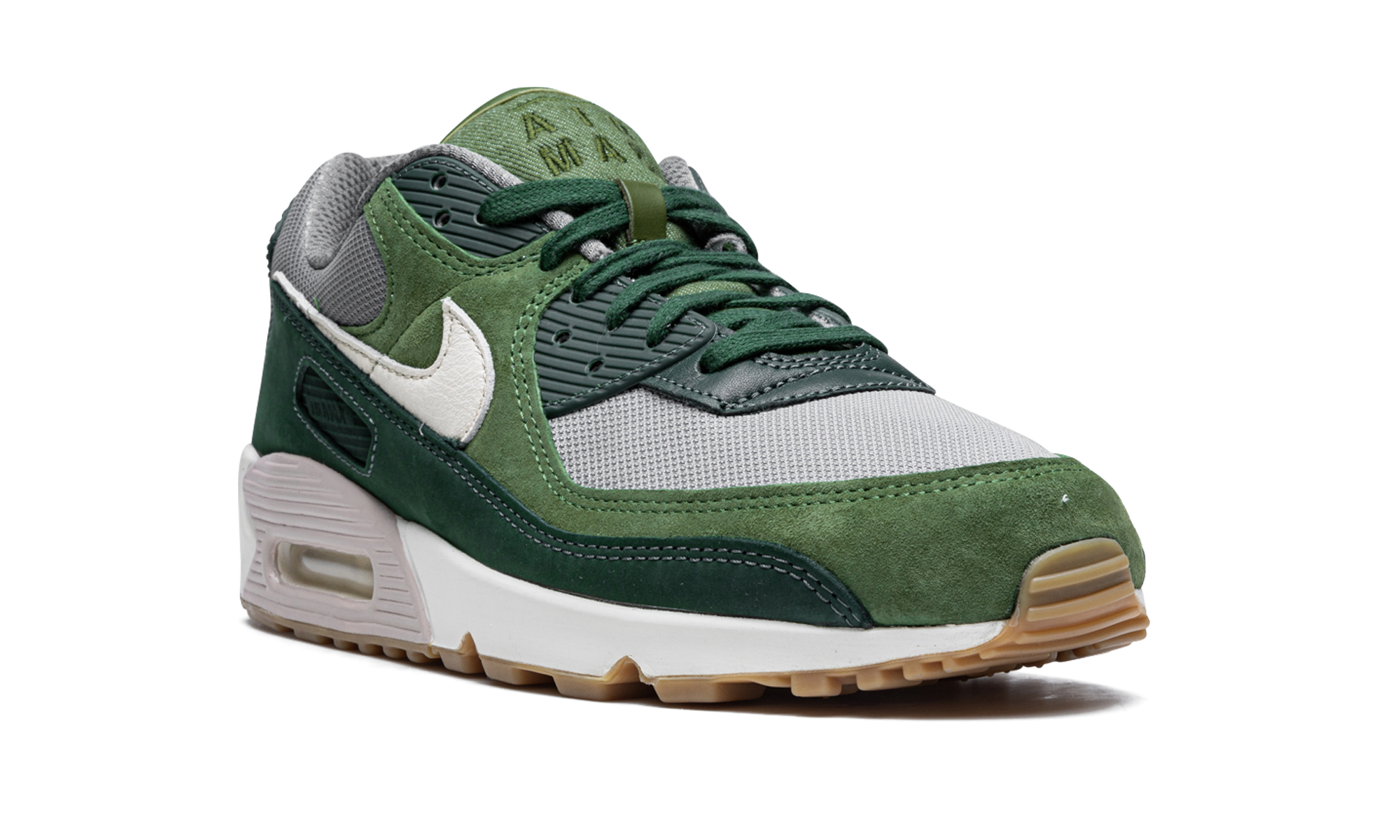 nike air max 90 prm pro green pale ivory+DH4621-300+diagnol right view