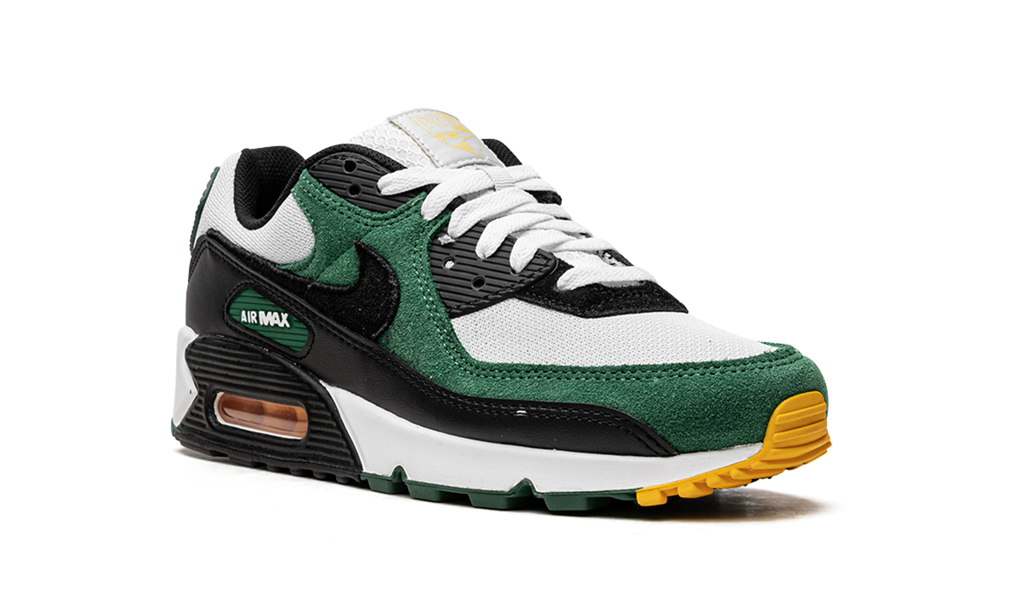 nike air max 90 pure platinum gorge green+DM0029-004+diagnol right view