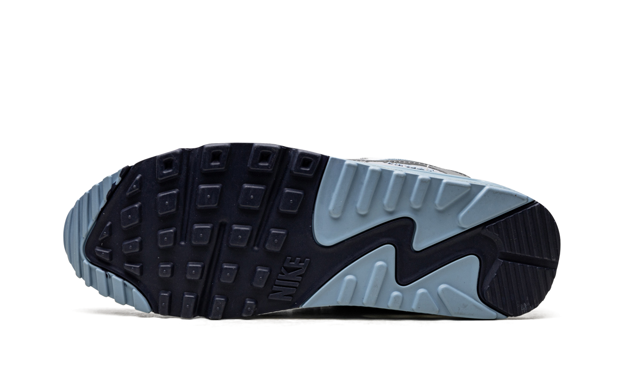 nike air max 90 pure platinum warm blue+DM0029-003+bottom view