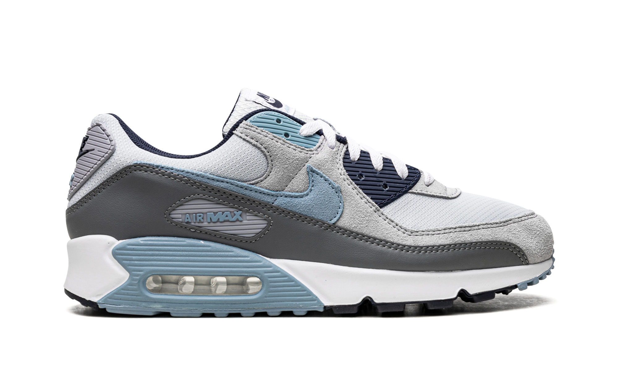 nike air max 90 pure platinum warm blue+DM0029-003+right view