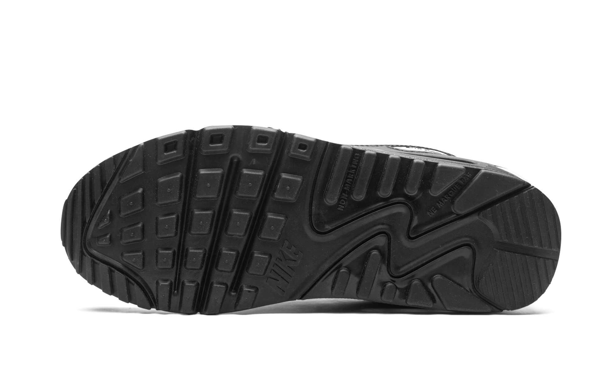 nike air max 90 recraft black white gs+CD6864-010+bottom view