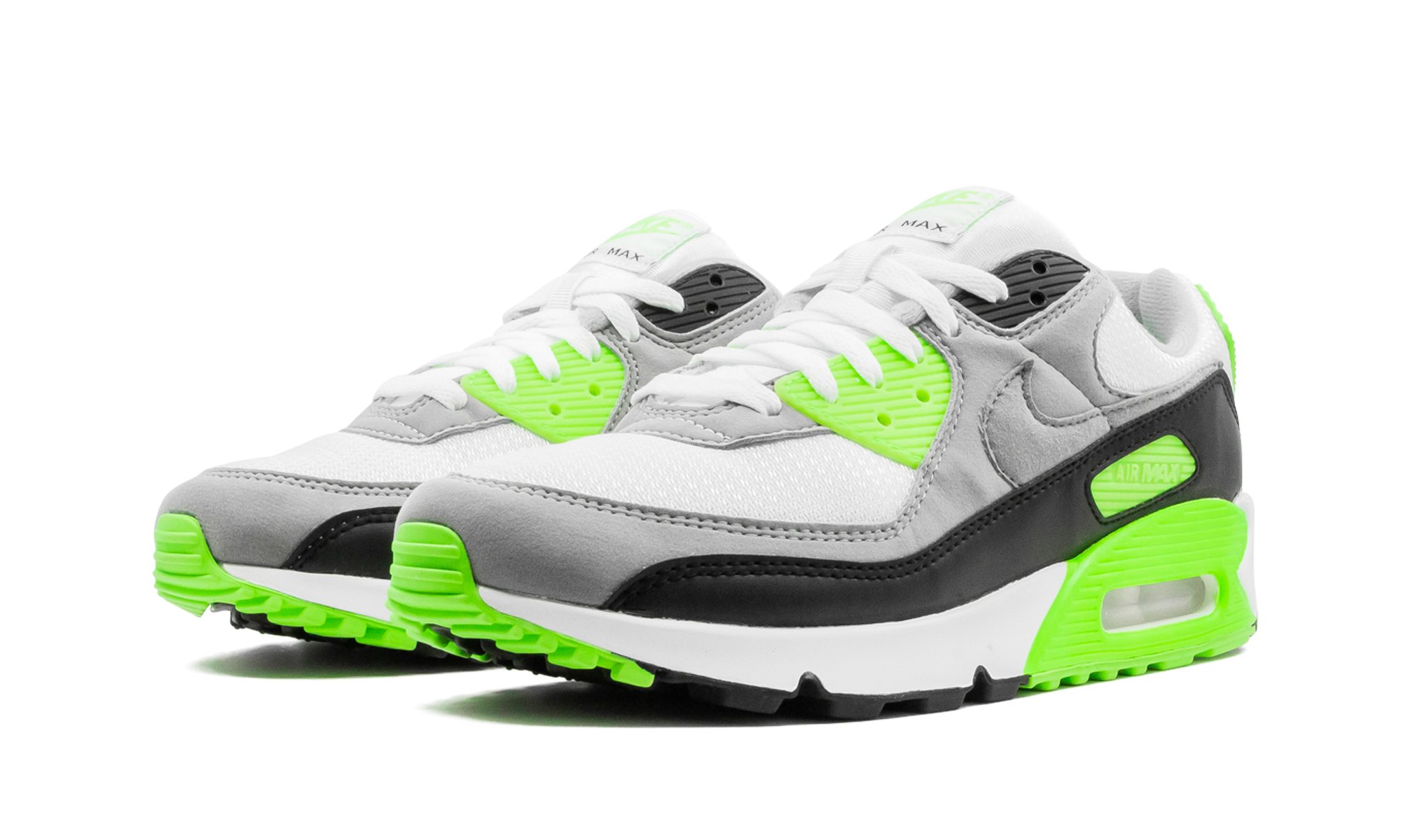 nike air max 90 recraft lime+CW5458-100+diagnol left view