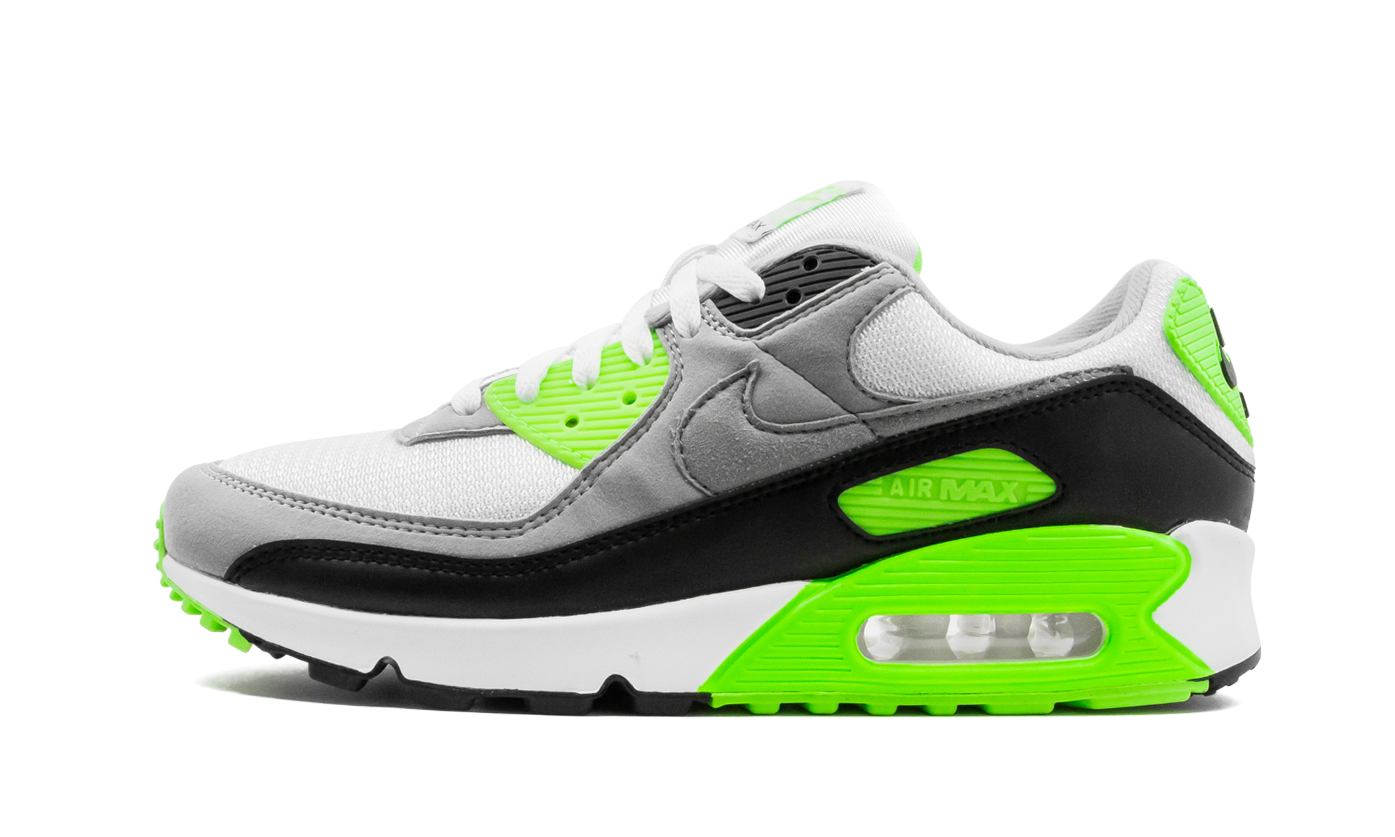 nike air max 90 recraft lime+CW5458-100+diagnol right view 1
