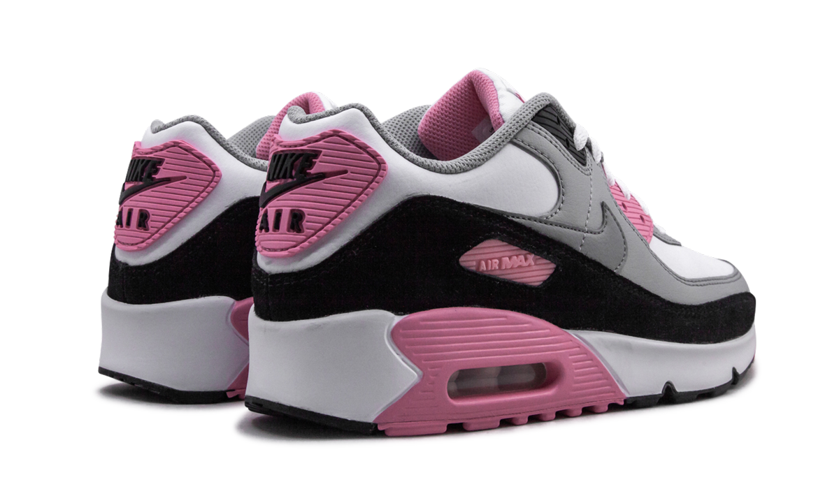 nike air max 90 recraft rose gs+CD6864-104+diagnol right behind view