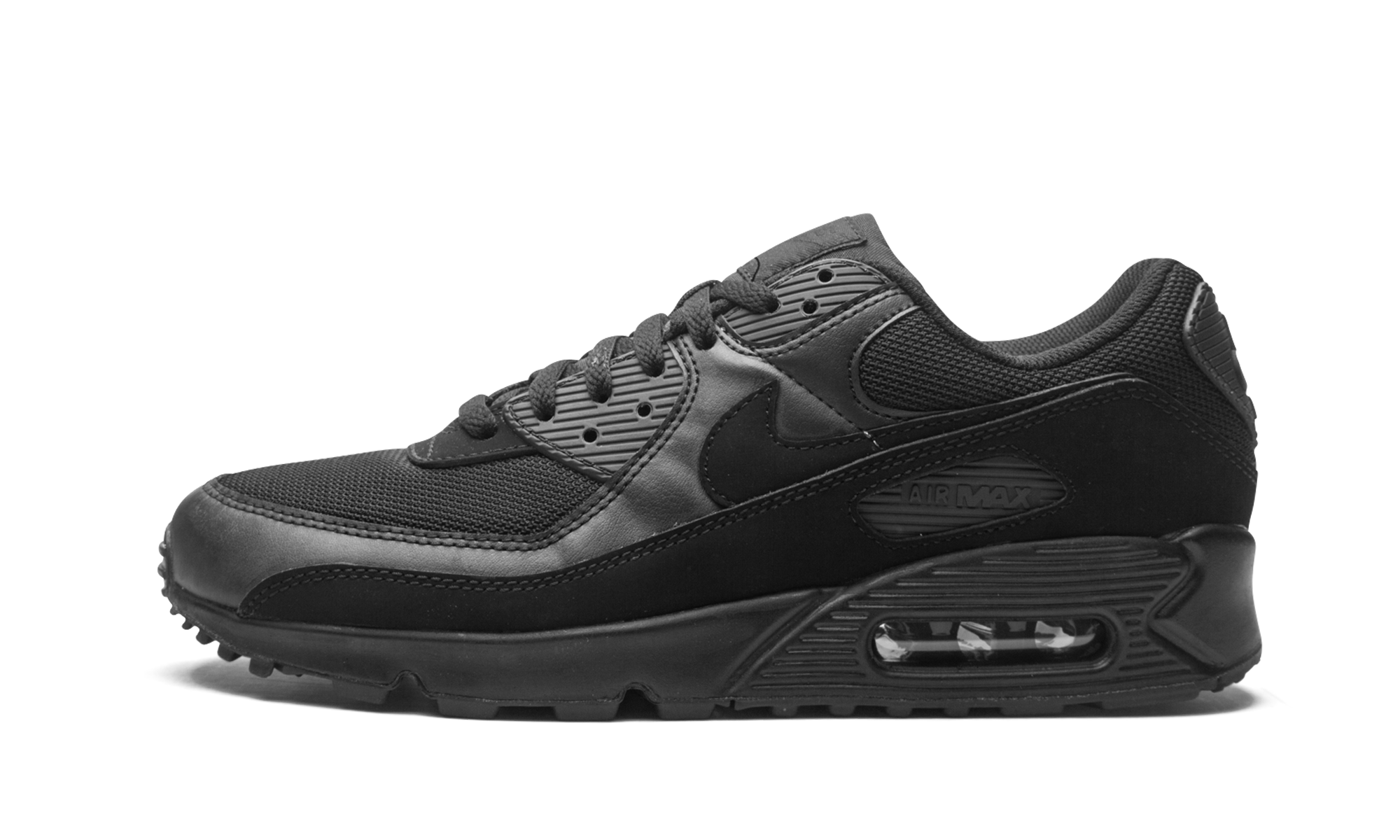 nike air max 90 recraft triple black+CN8490-003+diagnol right view 1