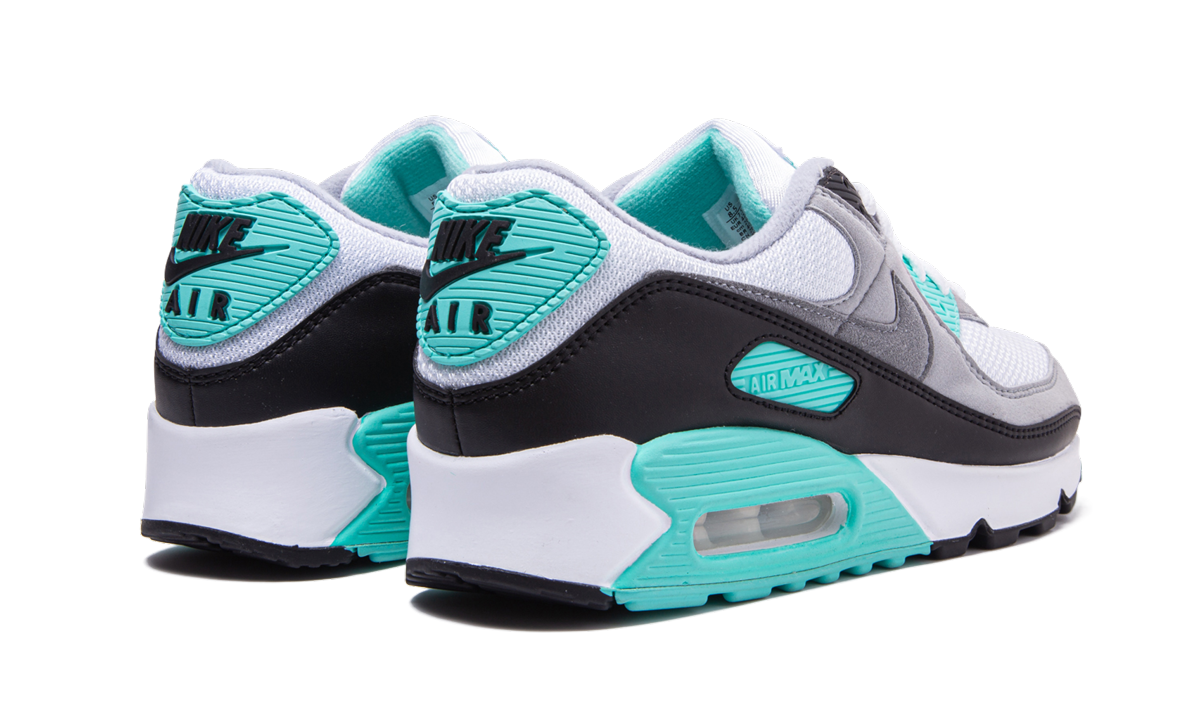 nike air max 90 recraft turquoise+CD0881-100+diagnol right behind view