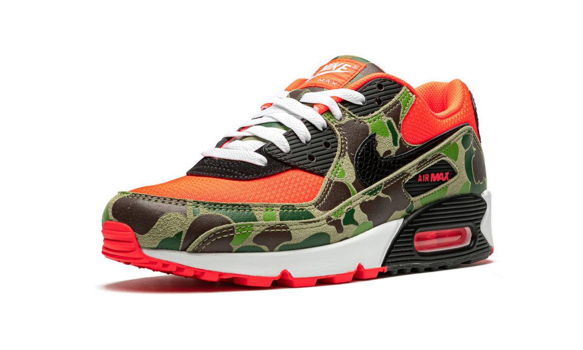 nike air max 90 reverse duck camo+CW6024-600+left diagnol single view