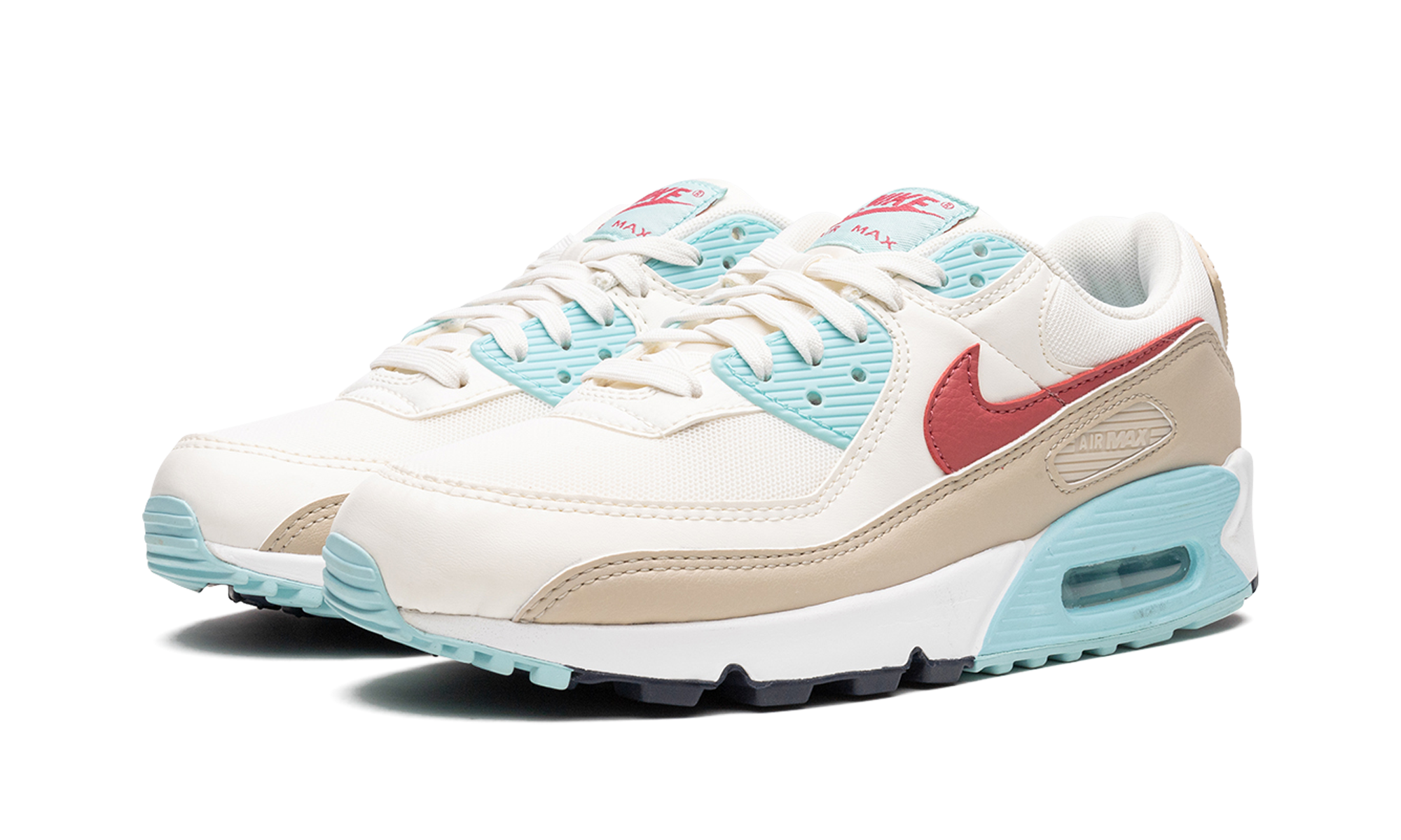 nike air max 90 sail copa gypsy rose women s+DQ4699-100+diagnol left view