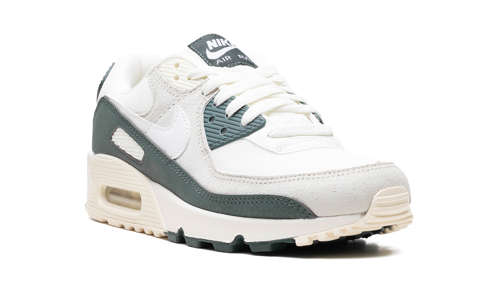 nike air max 90 sail vintage green women s+FZ5163-133+diagnol right view