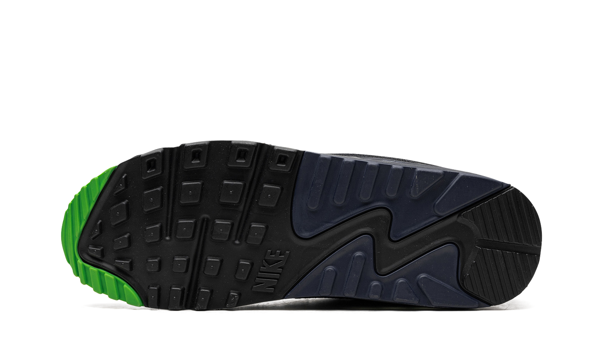 nike air max 90 scream green+DN4155-001+bottom view