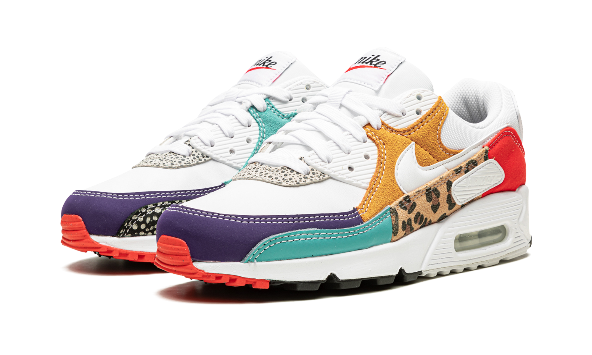 nike air max 90 se animal white women s+DH5075-100+diagnol left view