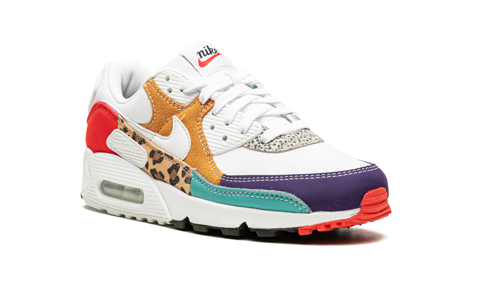 nike air max 90 se animal white women s+DH5075-100+diagnol right view