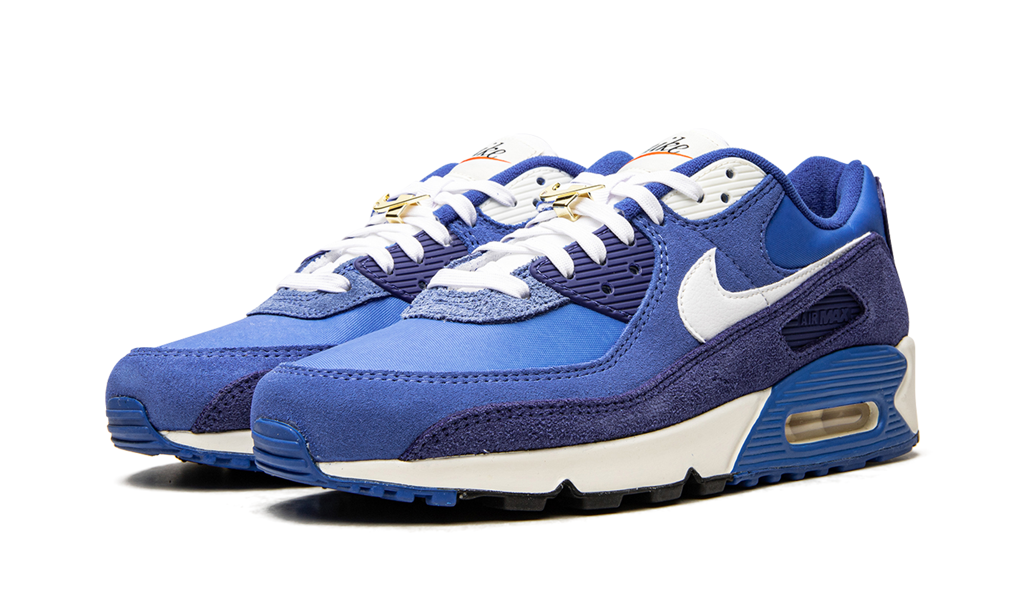 nike air max 90 se first use signal blue+DB0636-400+diagnol left view