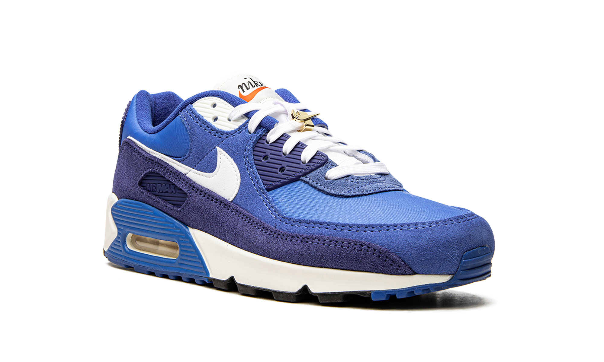 nike air max 90 se first use signal blue+DB0636-400+diagnol right view