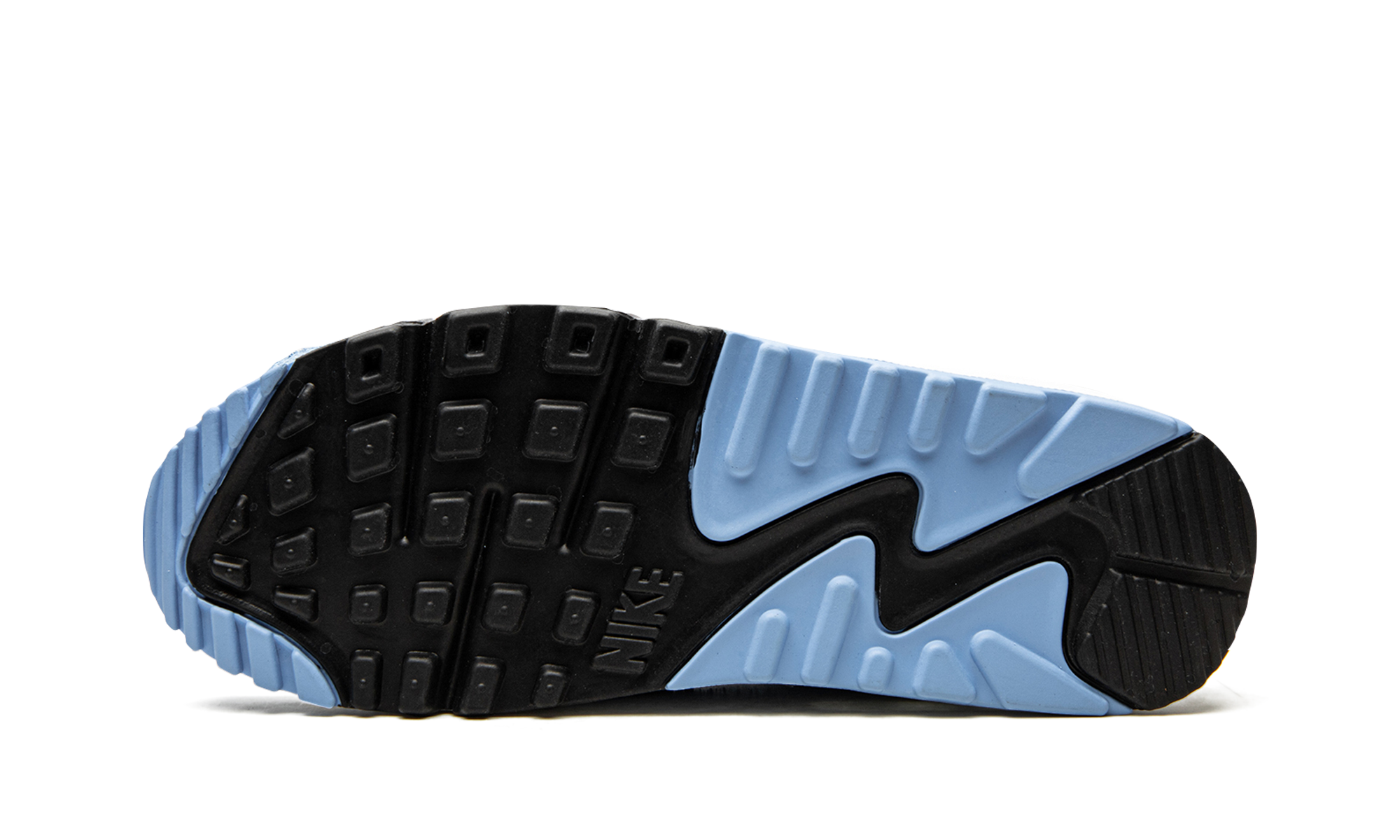 nike air max 90 se first use university blue+DA8709-400+bottom view