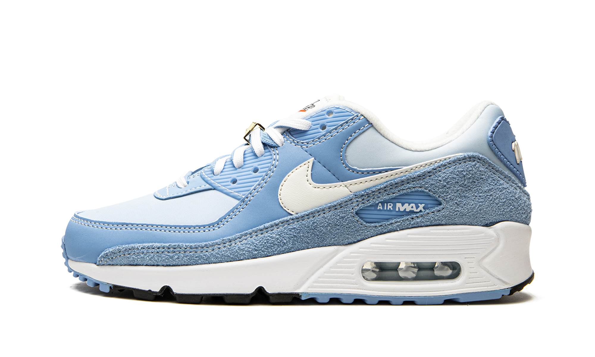nike air max 90 se first use university blue+DA8709-400+diagnol right view 1