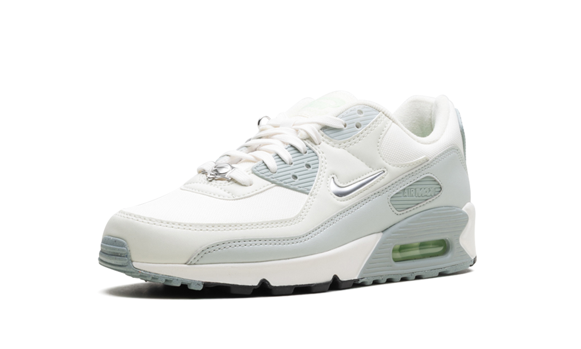 nike air max 90 se molten metal women s+FN6948-100+left diagnol single view