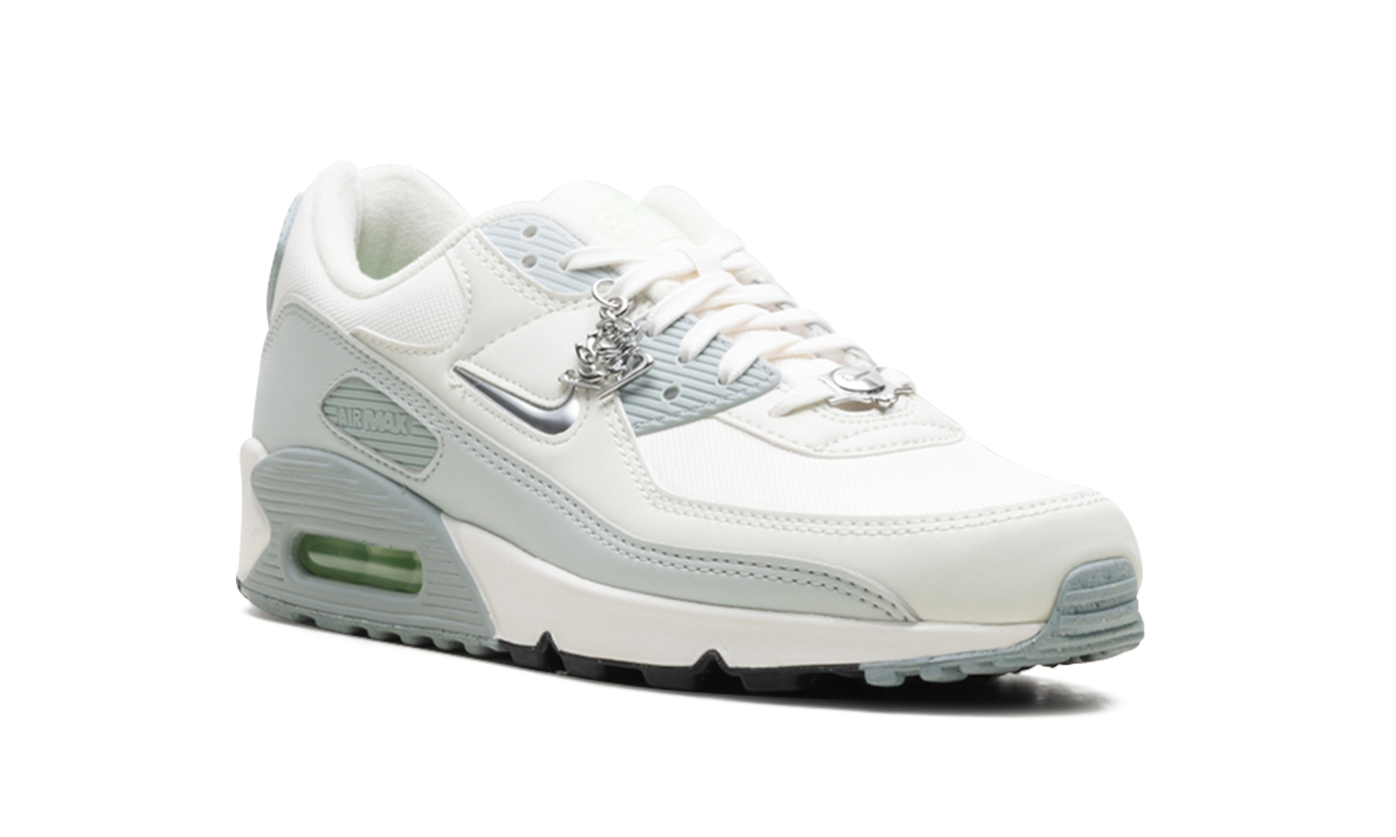 nike air max 90 se molten metal women s+FN6948-100+diagnol right view