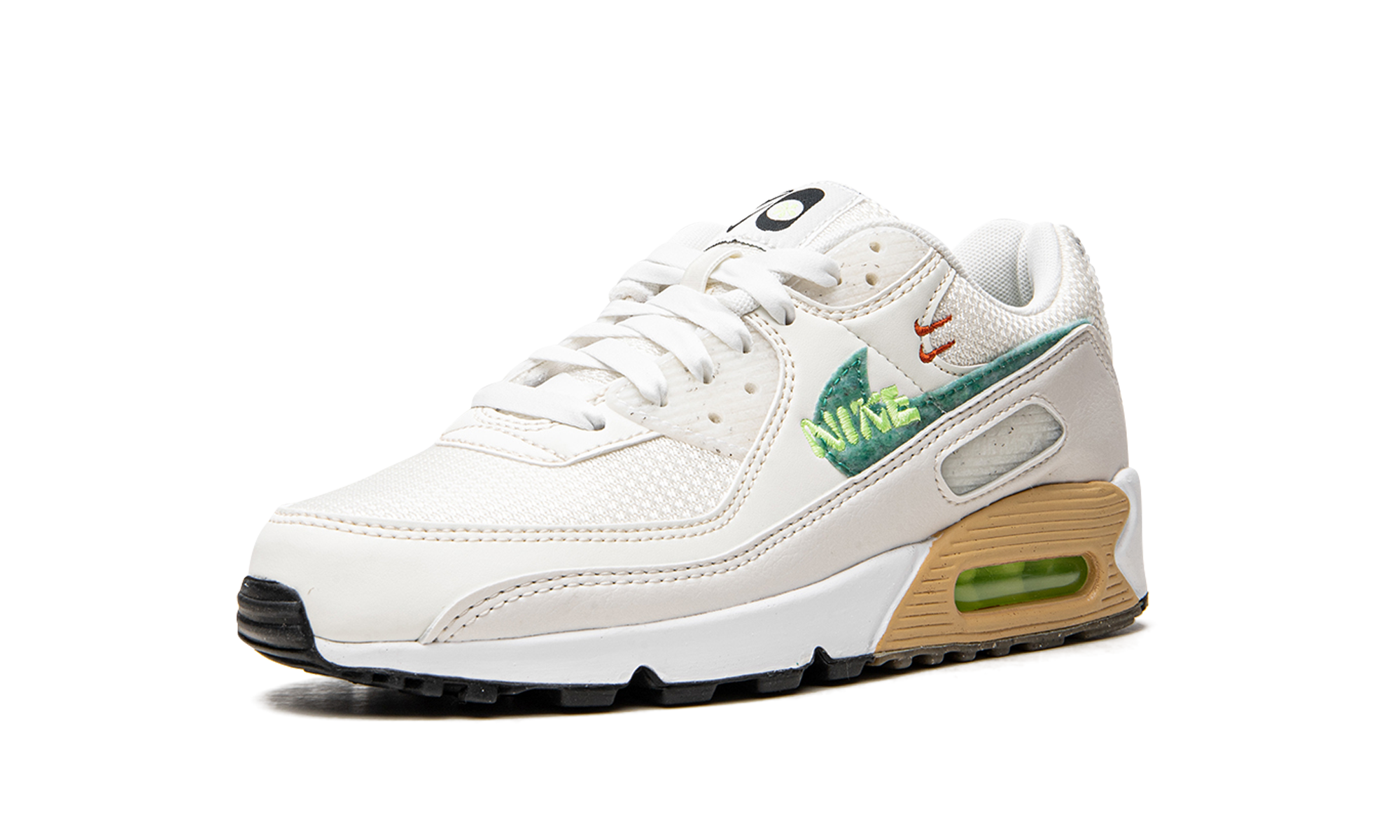nike air max 90 se summit white neptune green women s+DO9850-100+left diagnol single view