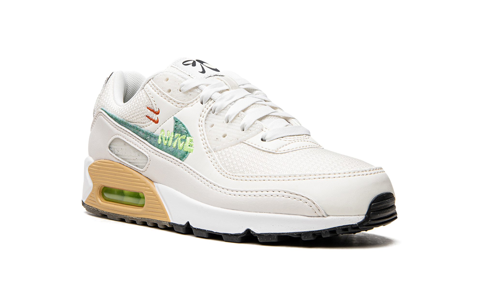 nike air max 90 se summit white neptune green women s+DO9850-100+diagnol right view