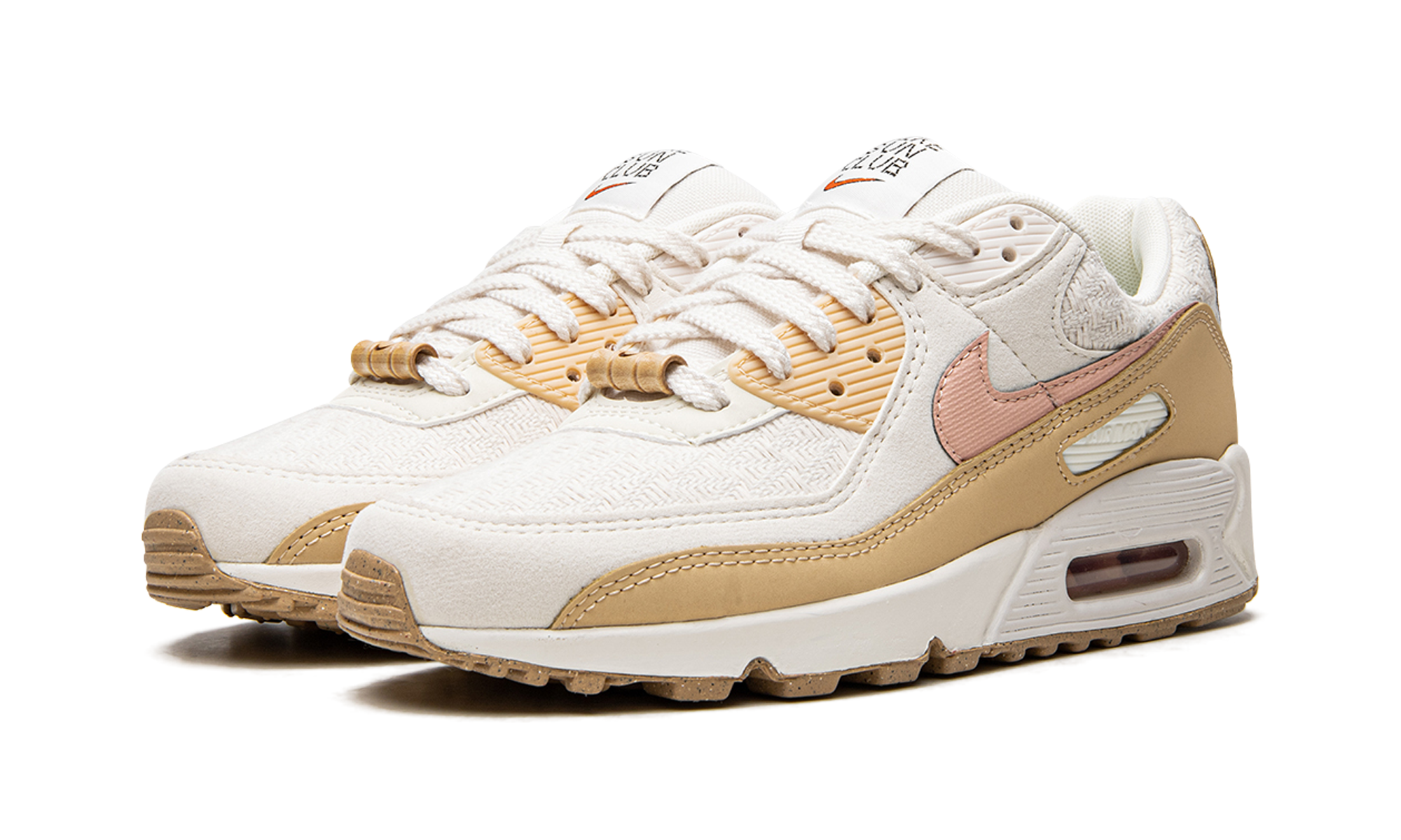 nike air max 90 se sun club sail arctic orange women s+DJ9997-101+diagnol left view