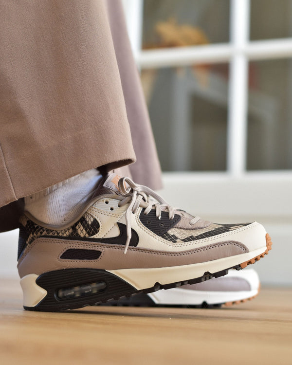 Nike Air Max 90 SE Tan Snakeskin (Women's), Lifestyle View 1, SKU HF1212-200