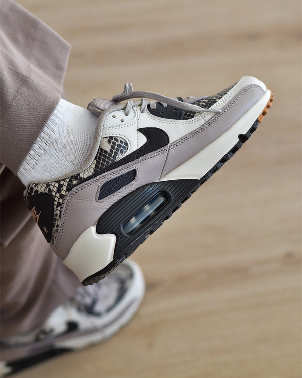 Nike Air Max 90 SE Tan Snakeskin (Women's), Lifestyle View 2, SKU HF1212-200