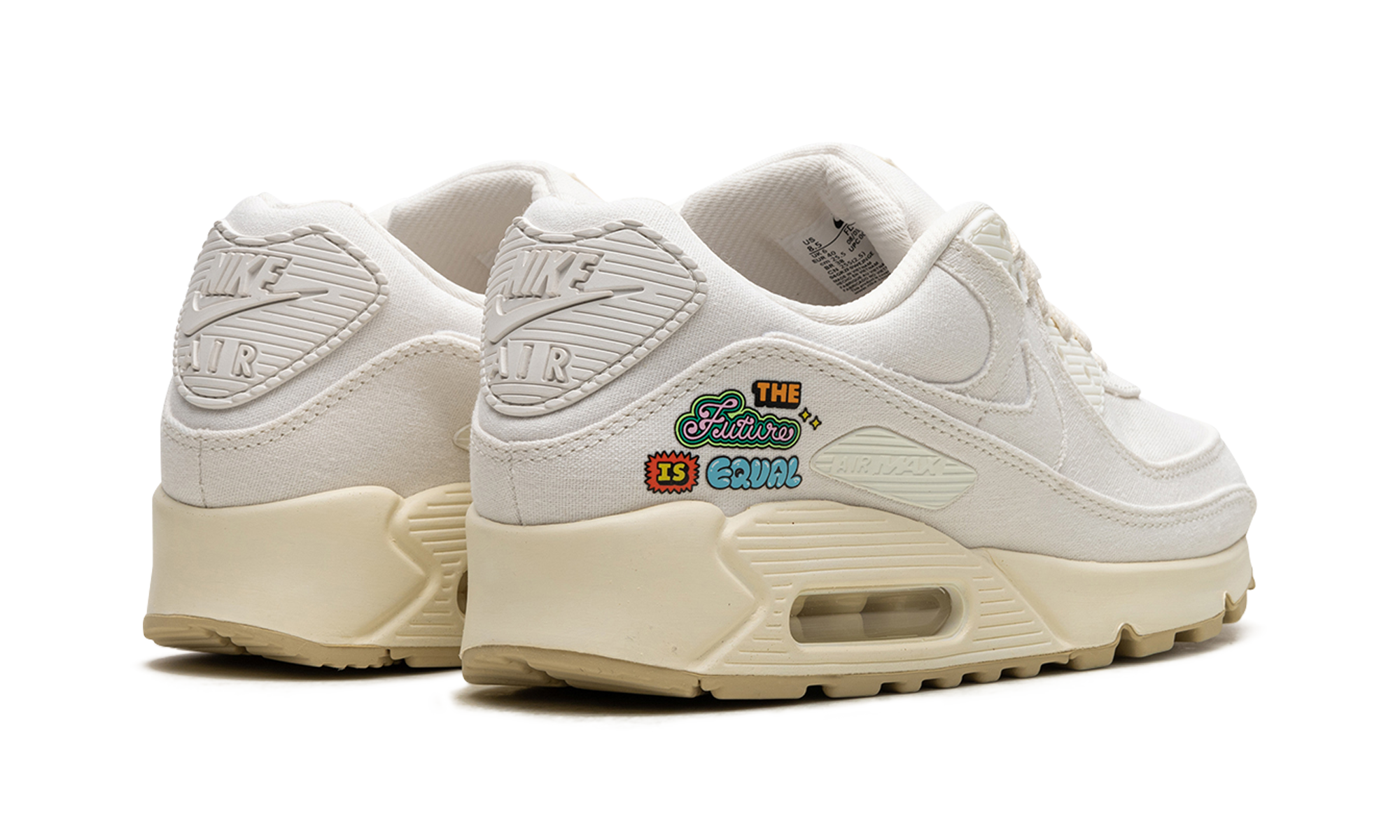 nike air max 90 se the future is equal women s+FD0867-133+diagnol right behind view