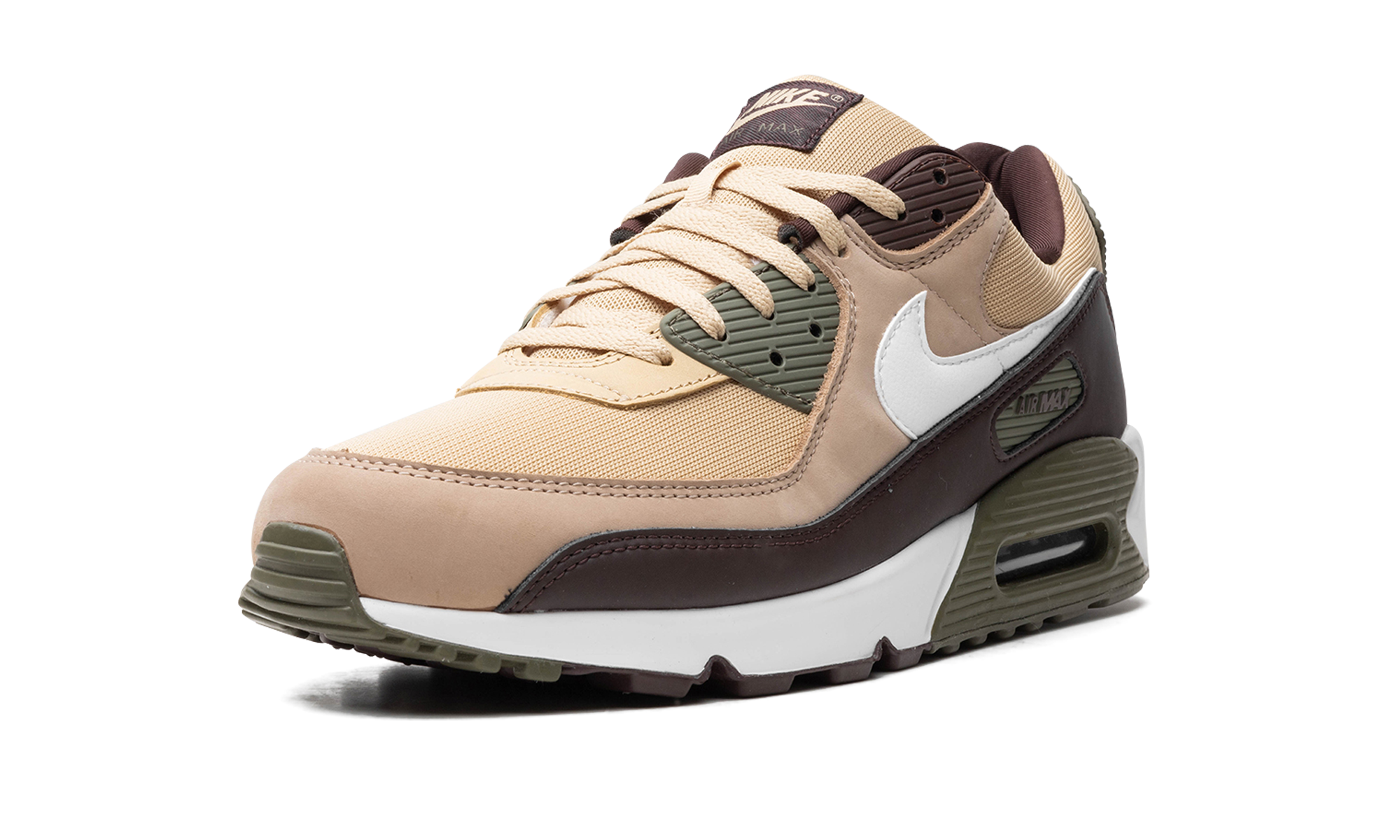 nike air max 90 sesame earth+FB9658-200+left diagnol single view