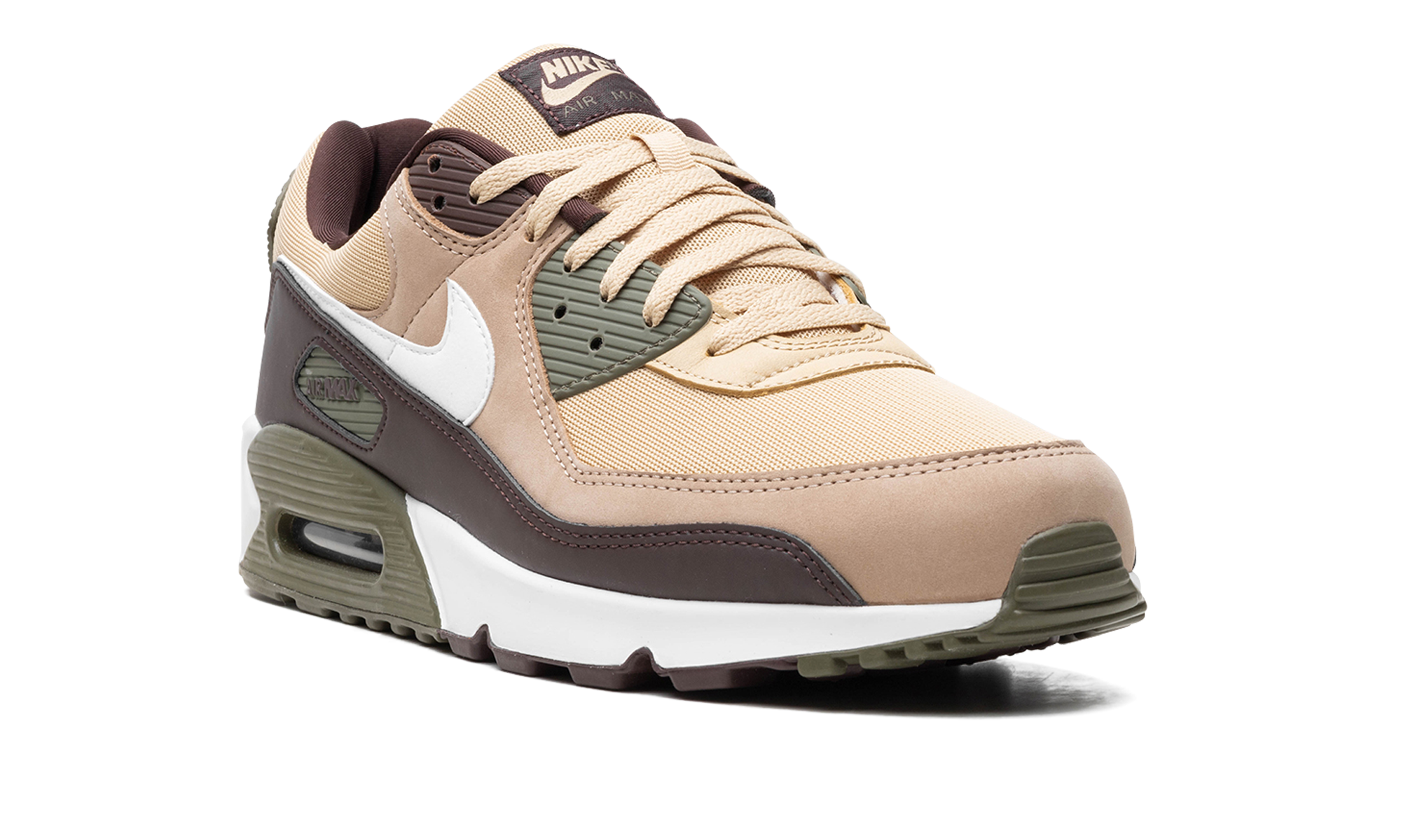 nike air max 90 sesame earth+FB9658-200+diagnol right view