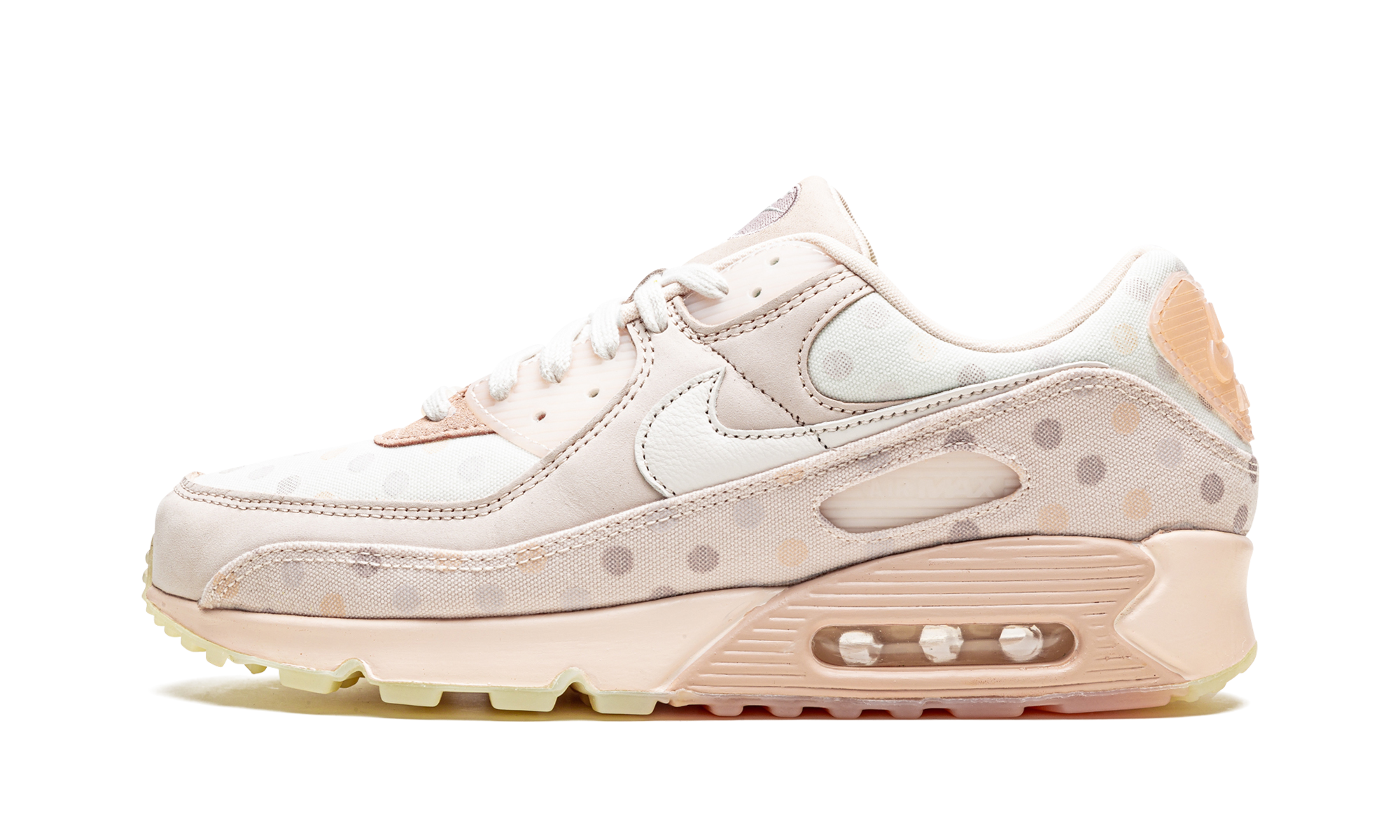 nike air max 90 shimmer polka dot sand+CZ1929-200+diagnol right view 1