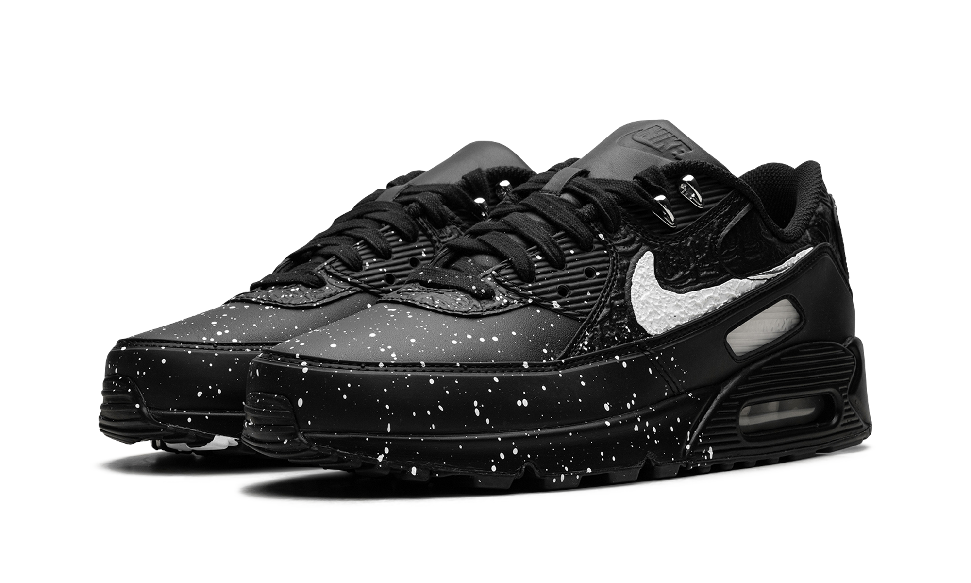 nike air max 90 slawn black+FD6492-001+diagnol left view