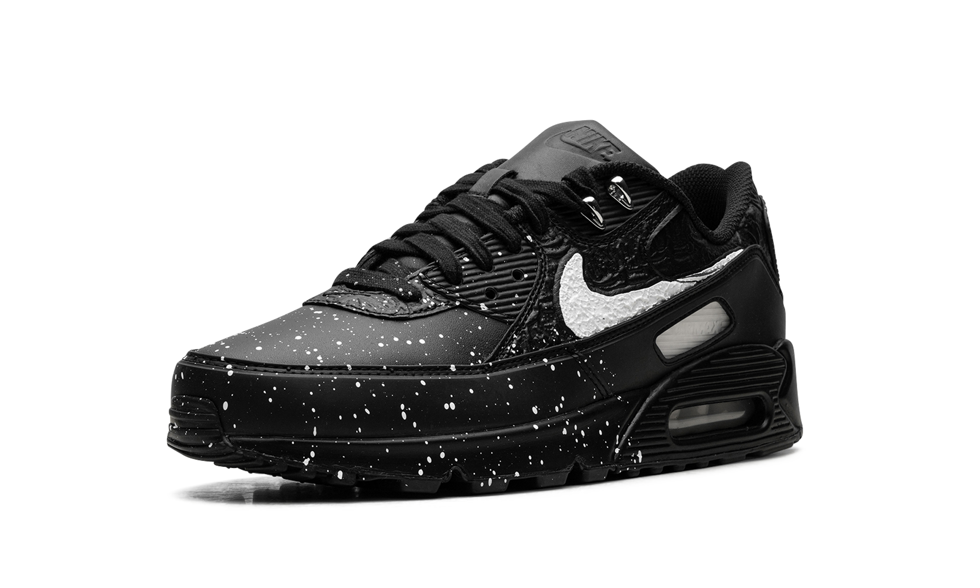 nike air max 90 slawn black+FD6492-001+left diagnol single view